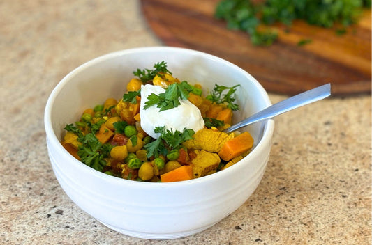 Chicken Chickpea Curry Bowls