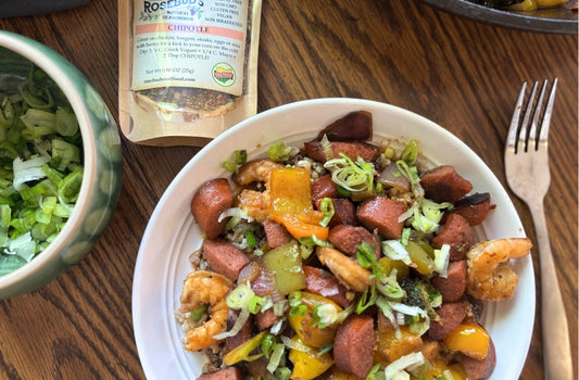 Sausage, Shrimp, & Broccoli Skillet