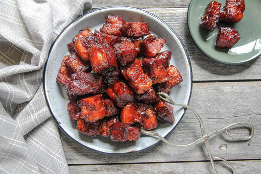 Smoked Pork Belly Burnt Ends