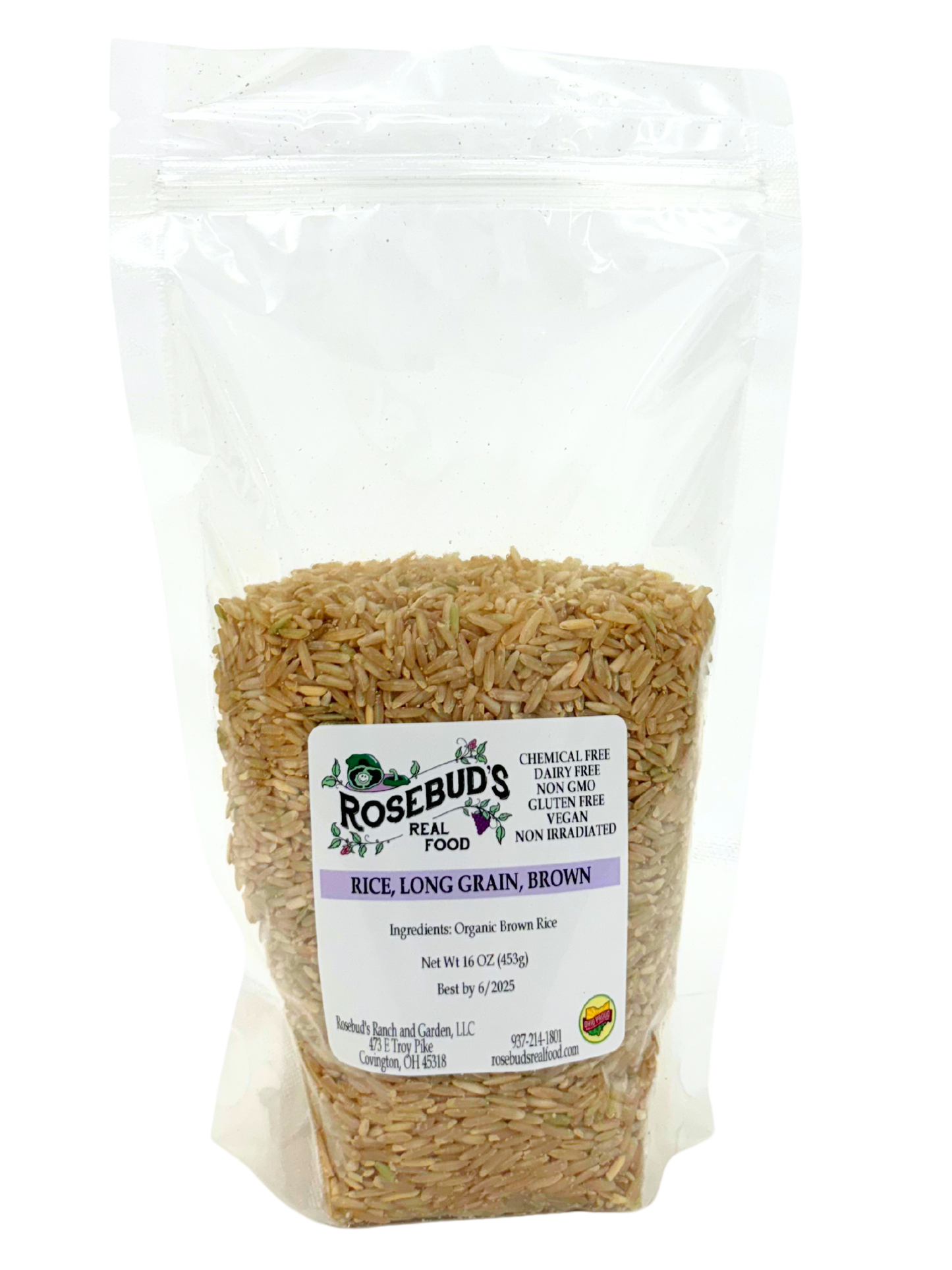 Long Grain Brown Rice (16 oz)