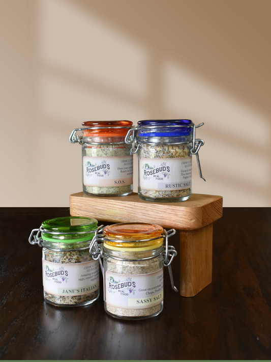 COLORFUL HINGED JAR GIFT SET OF FOUR