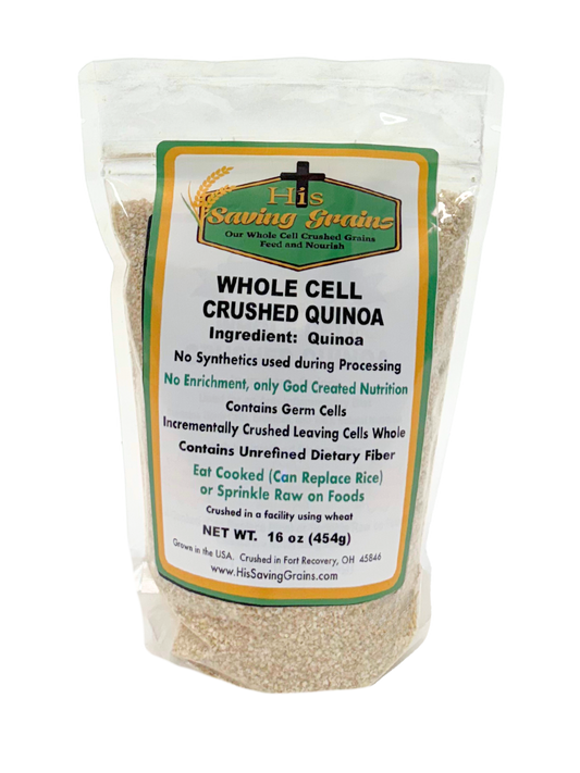 Whole Cell Crushed Quinoa, His Saving Grains