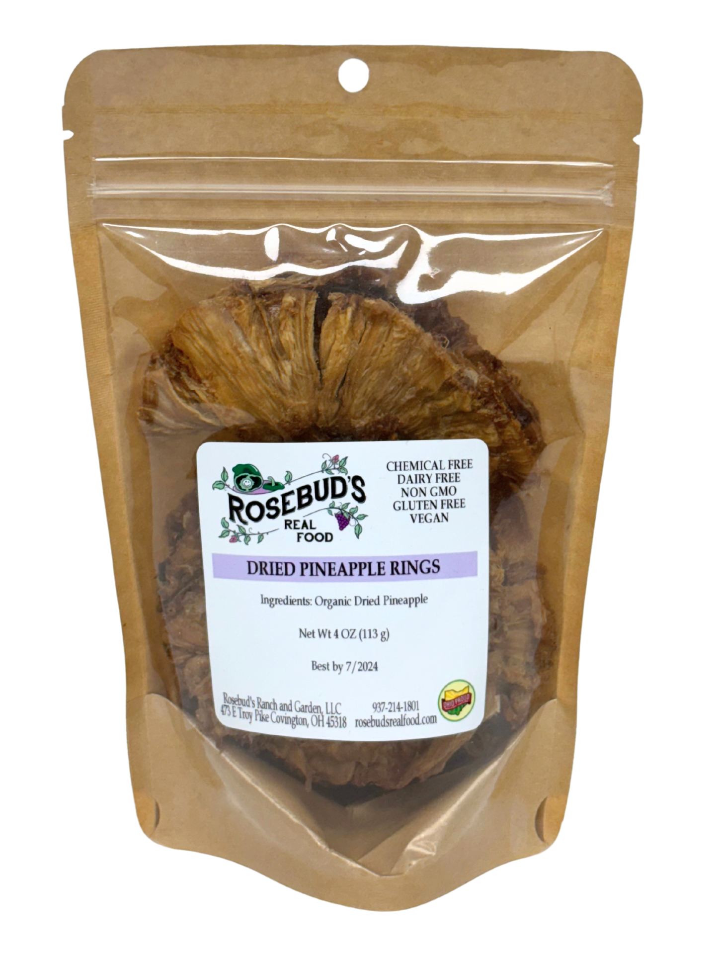 Pineapple, Dried