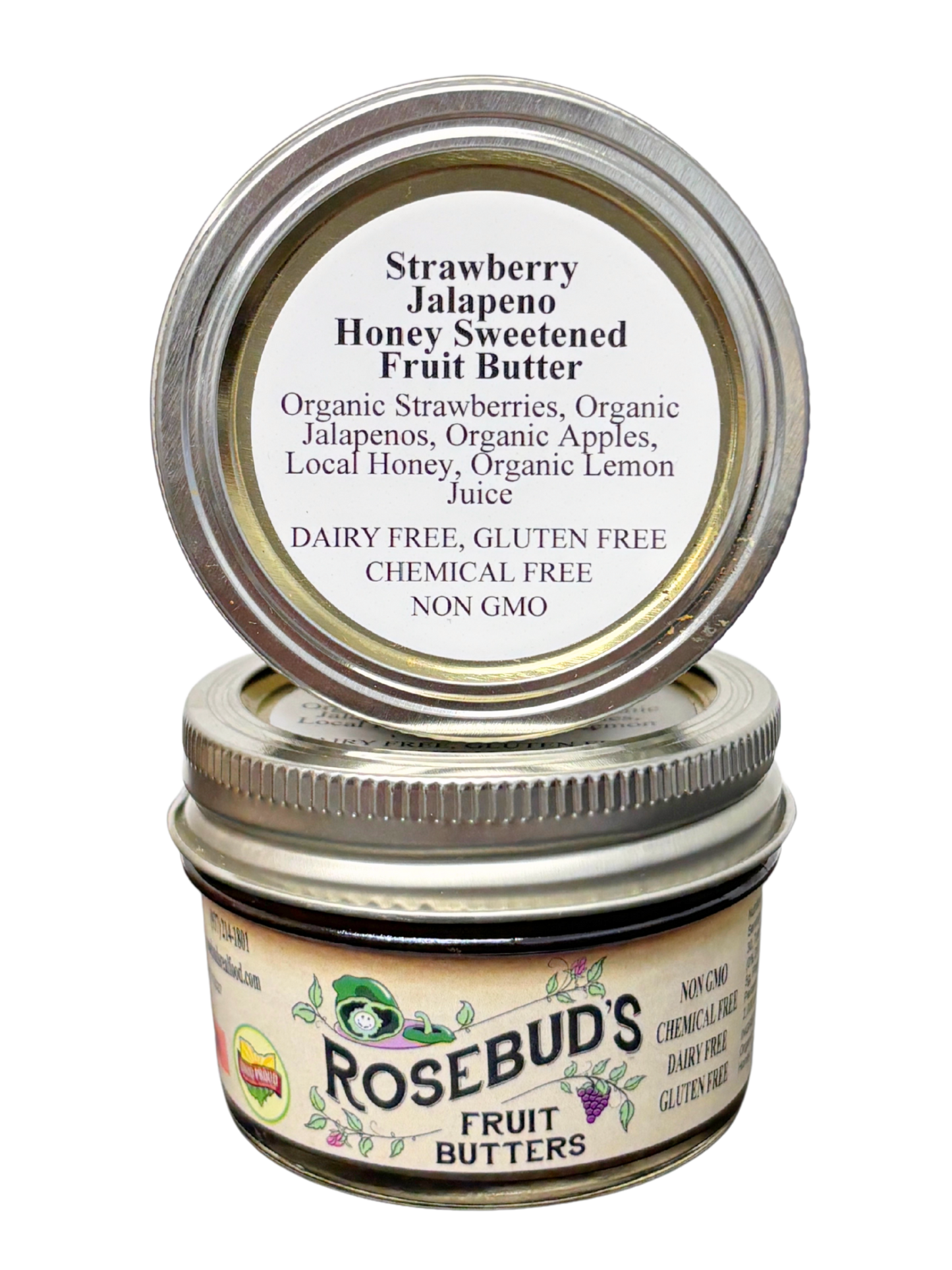 Strawberry Jalapeno Honey-Sweetened Fruit Butter