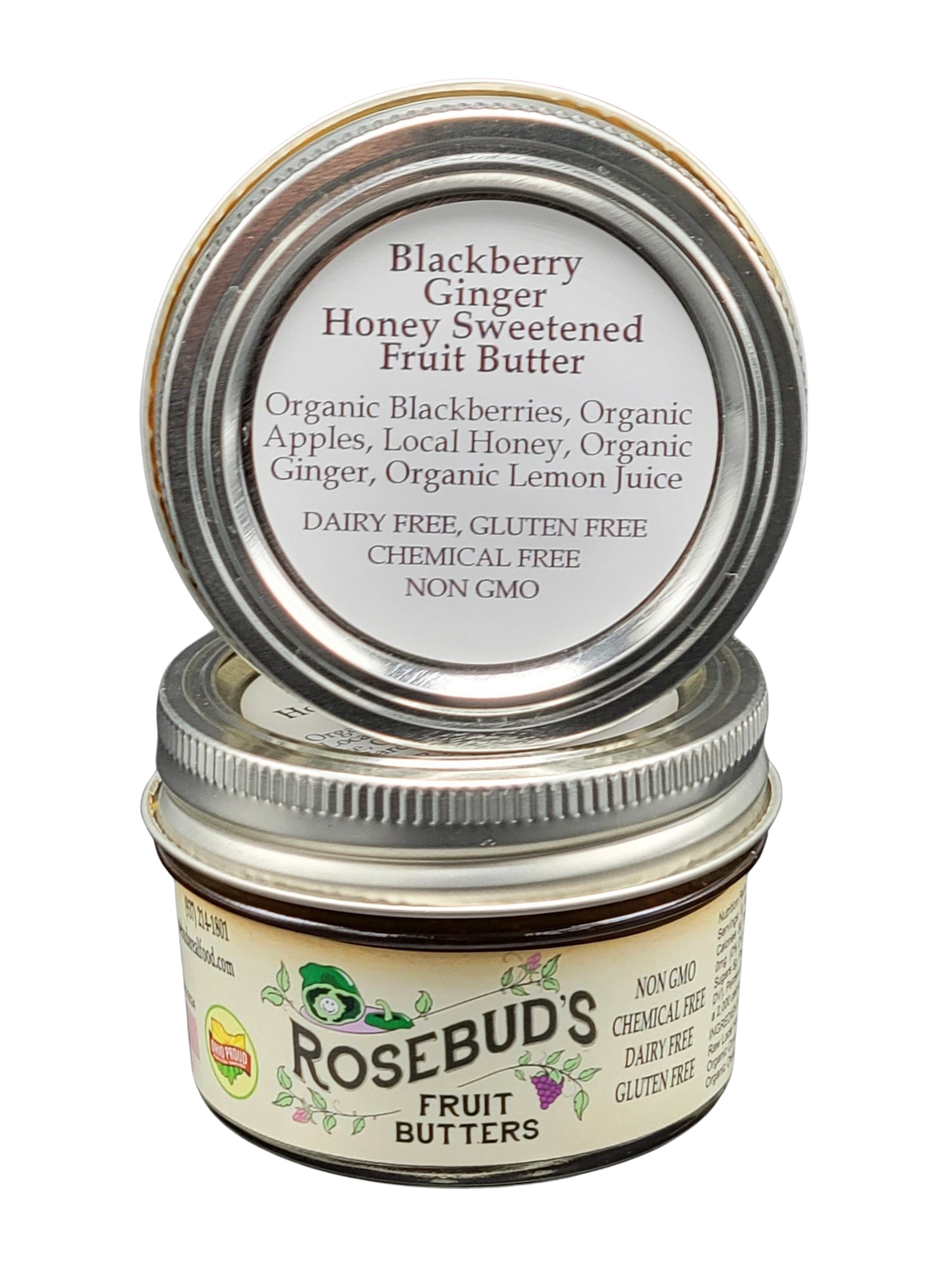 Blackberry Ginger Honey-Sweetened Fruit Butter