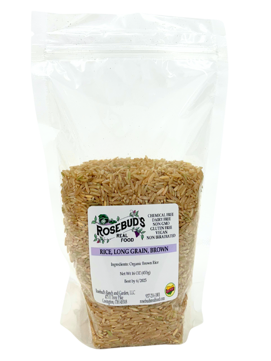 Long Grain Brown Rice (16 oz)