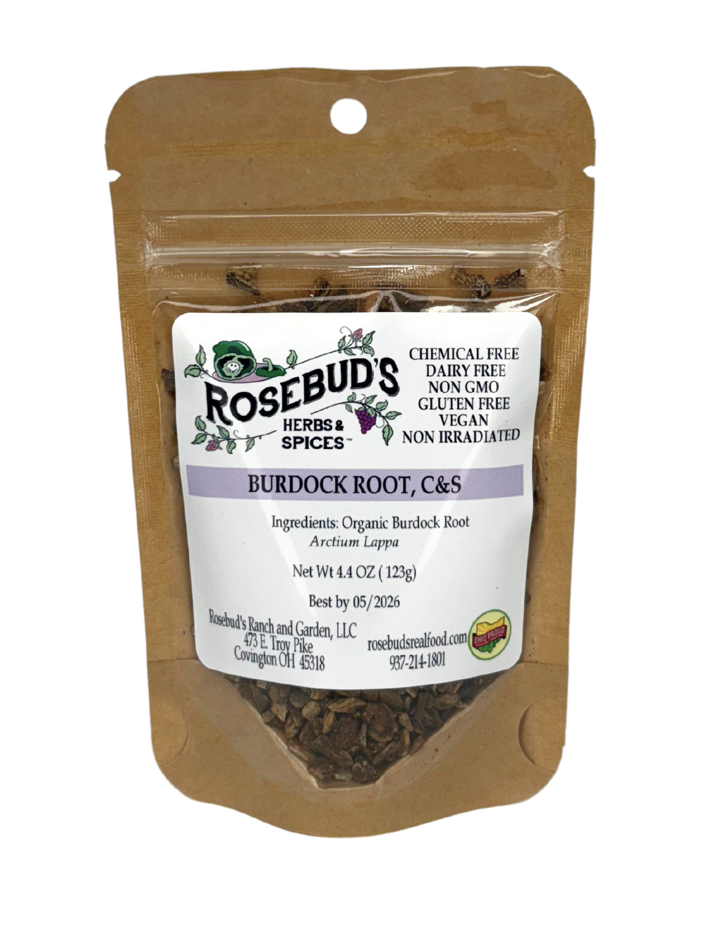 Burdock Root, Cut and Sifted