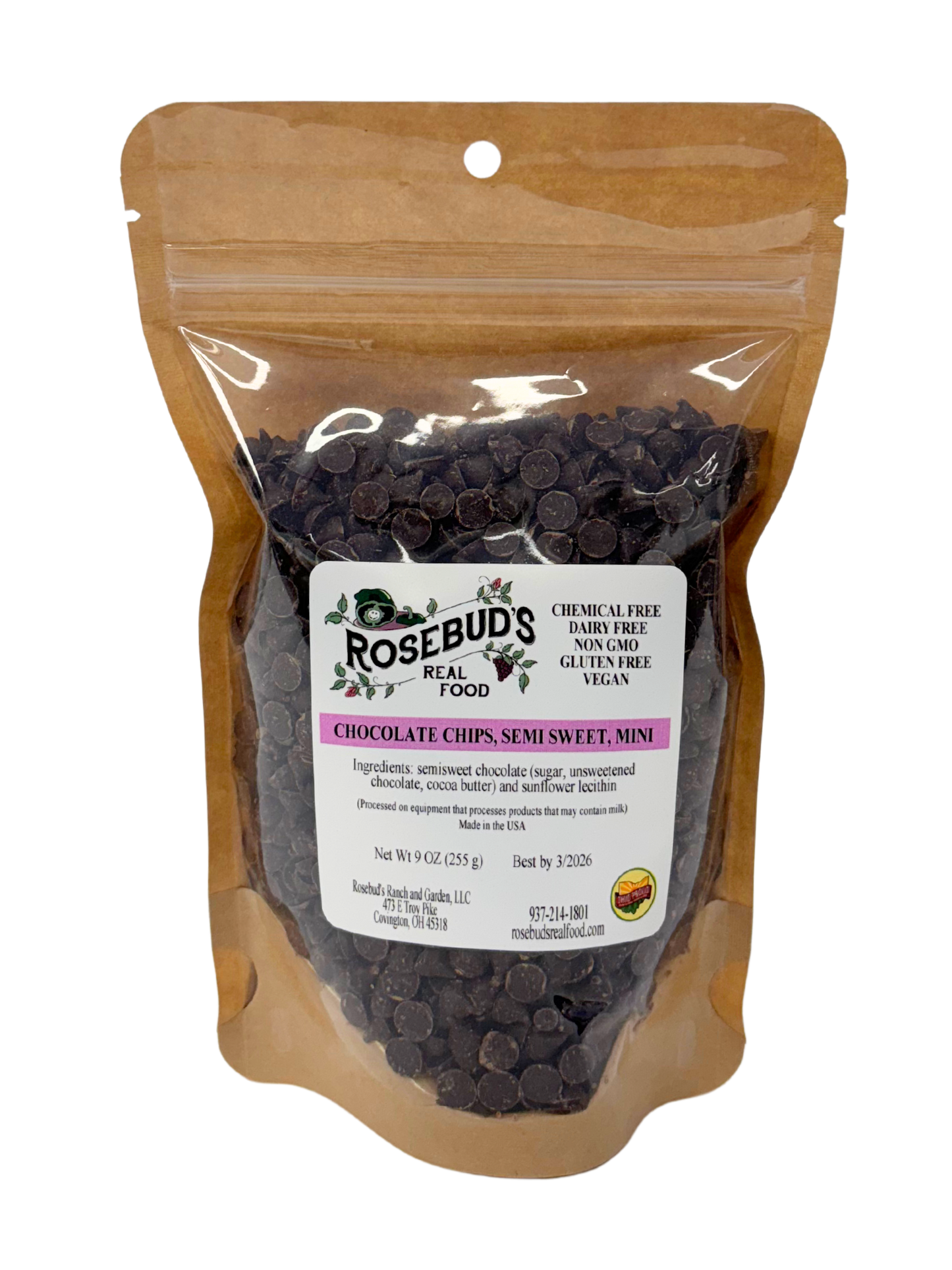 Chocolate Chips, Semi-Sweet (9 oz)