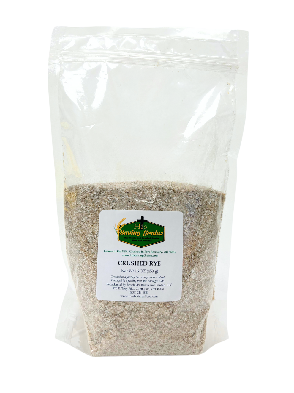 Whole Cell Crushed Rye Blend, His Saving Grains – Rosebud's Real Food