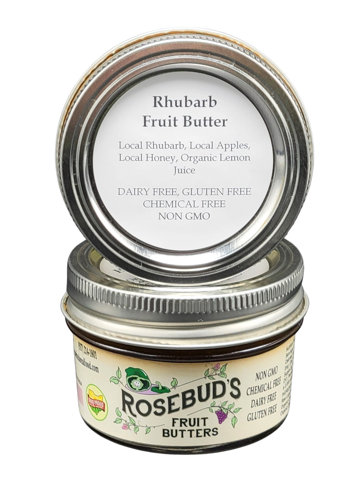 Rhubarb Honey-Sweetened Fruit Butter