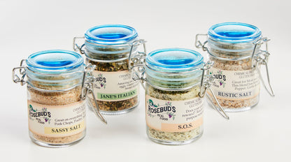 COLORFUL HINGED JAR GIFT SET OF FOUR