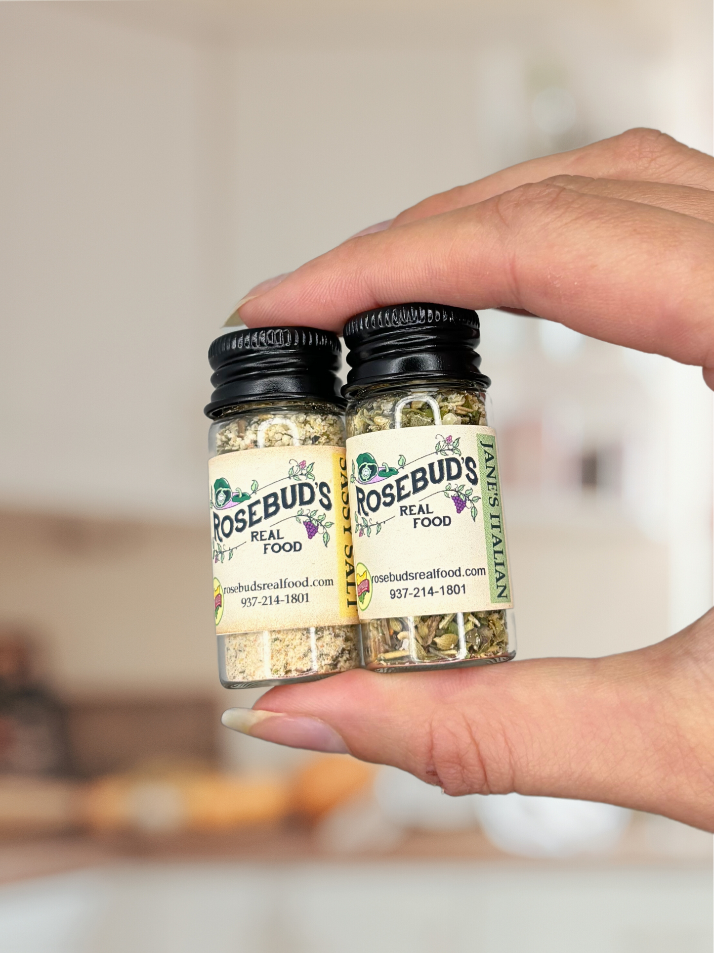 Travel-Sized Seasoning Set, Jane's Italian and Sassy Salt