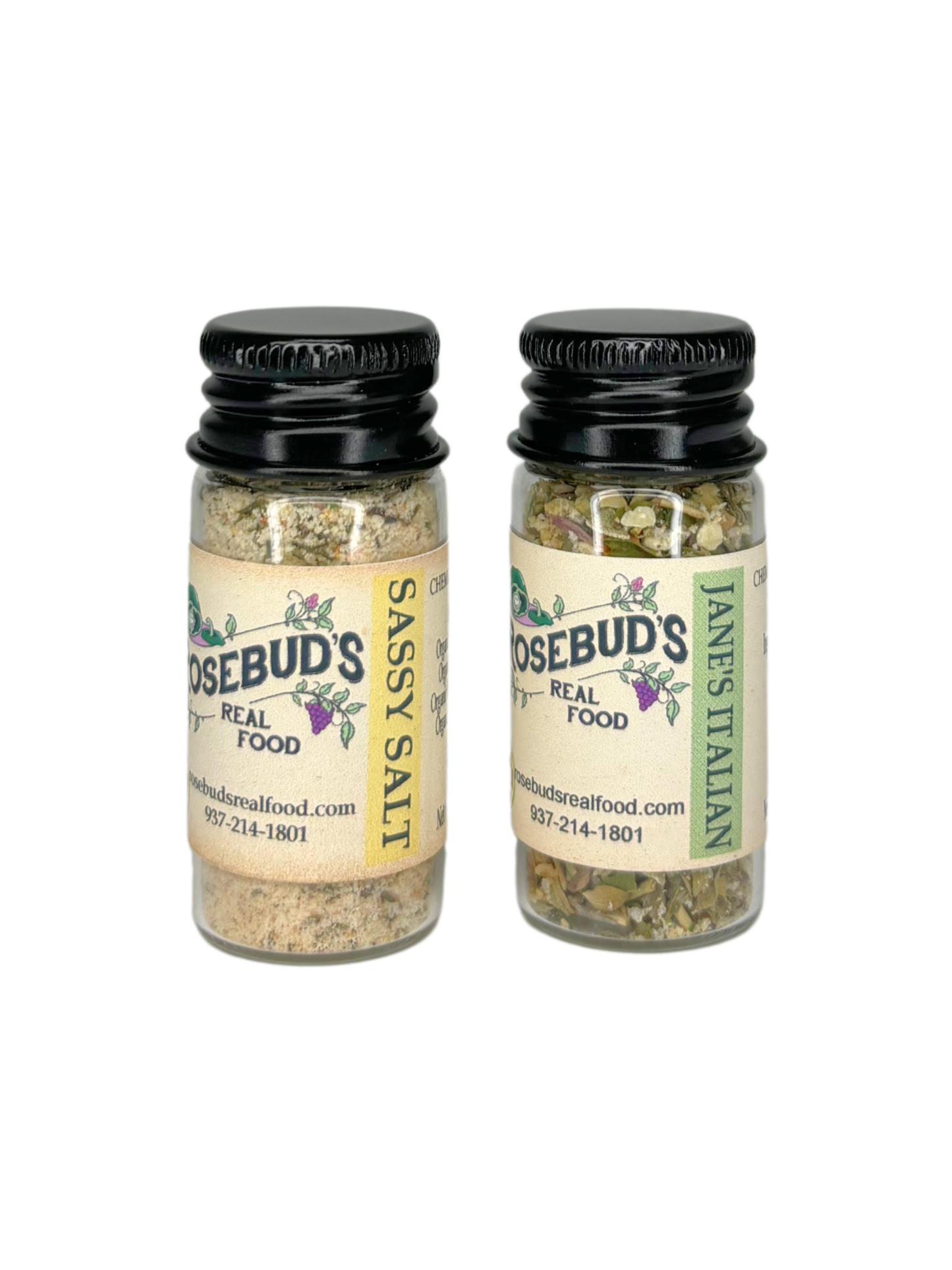 Travel-Sized Seasoning Set, Jane's Italian and Sassy Salt