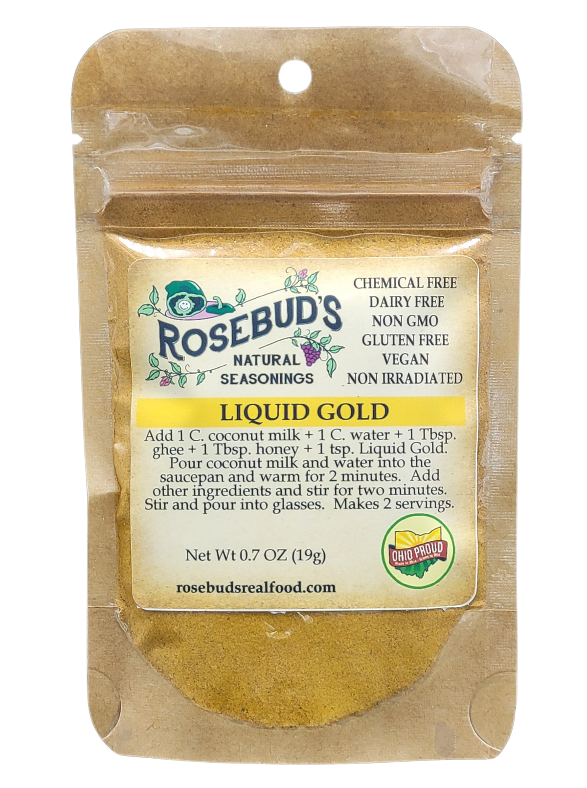 LIQUID GOLD DRINK MIX – Rosebud's Real Food