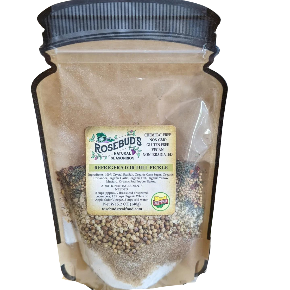 REFRIGERATOR DILL PICKLE SEASONING Rosebud's Real Food