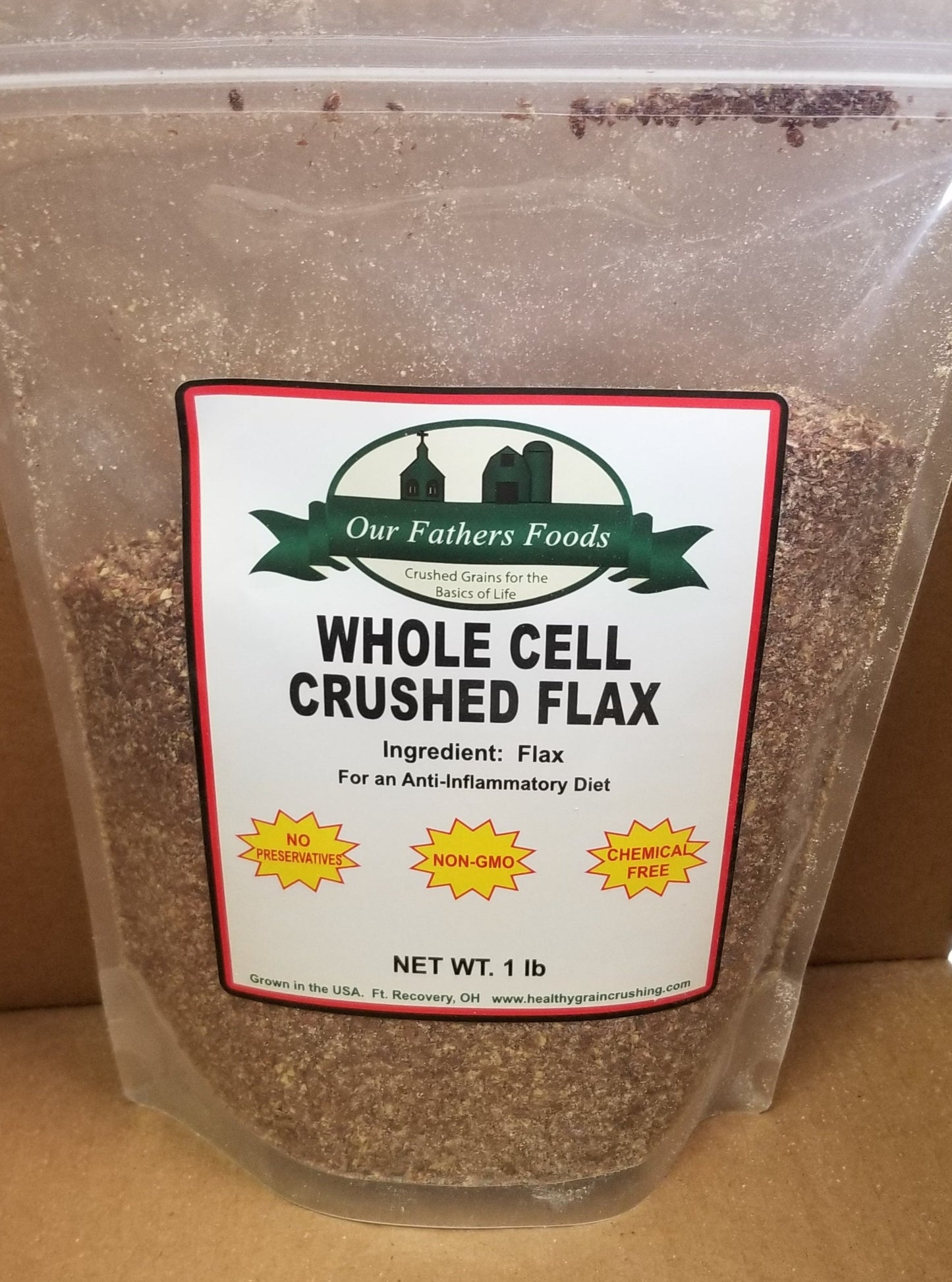 Whole Cell Crushed Flax, His Saving Grains