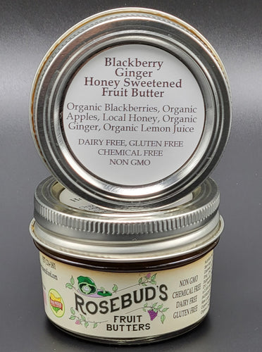 Blackberry Ginger Honey-Sweetened Fruit Butter