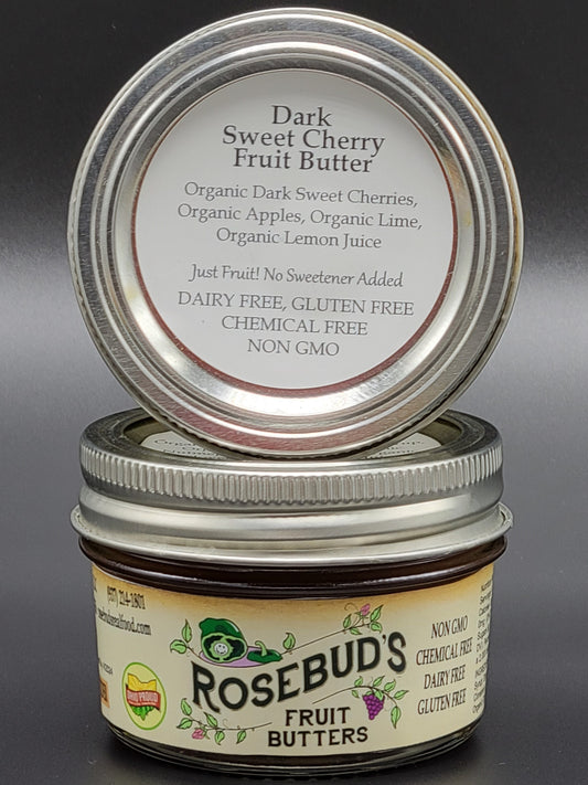Dark Sweet Cherry Unsweetened Fruit Butter - No sweeteners, just fruit!
