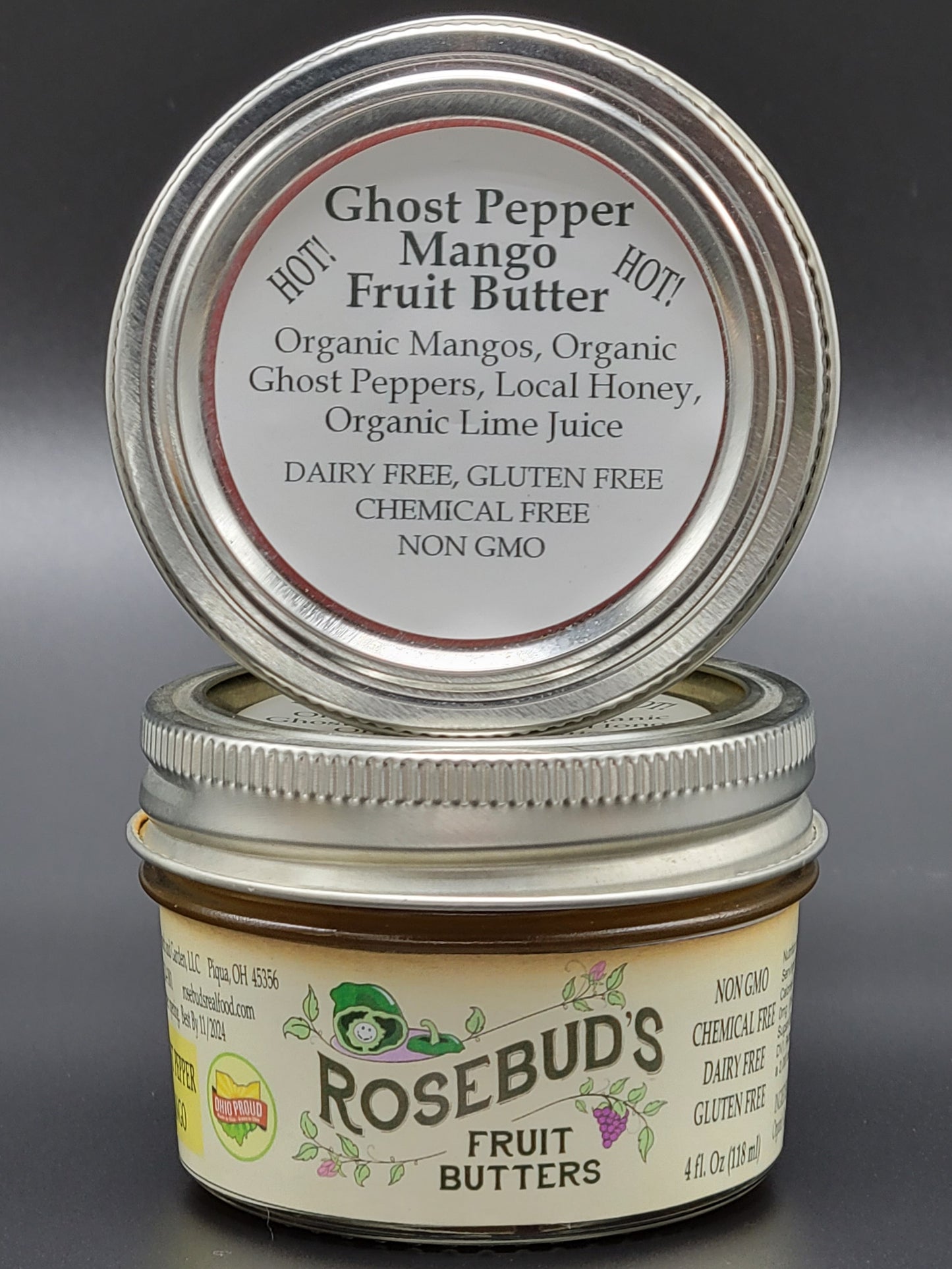 Ghost Pepper Mango Honey Sweetened Fruit Butter