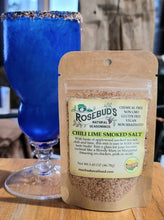 Load image into Gallery viewer, CHILI LIME SMOKED SALT - Amazing on chicken, pork, steak or seafood! Rim a glass for your favorite cocktail, like a Bloody Mary or a Margarita!