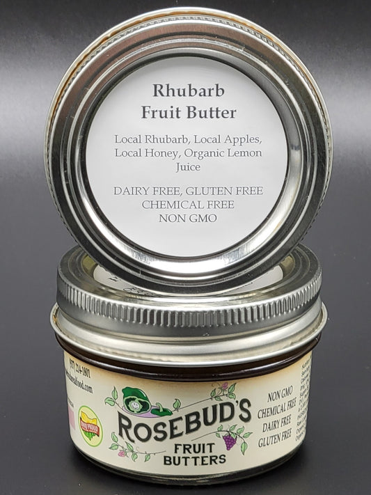 Rhubarb Honey-Sweetened Fruit Butter