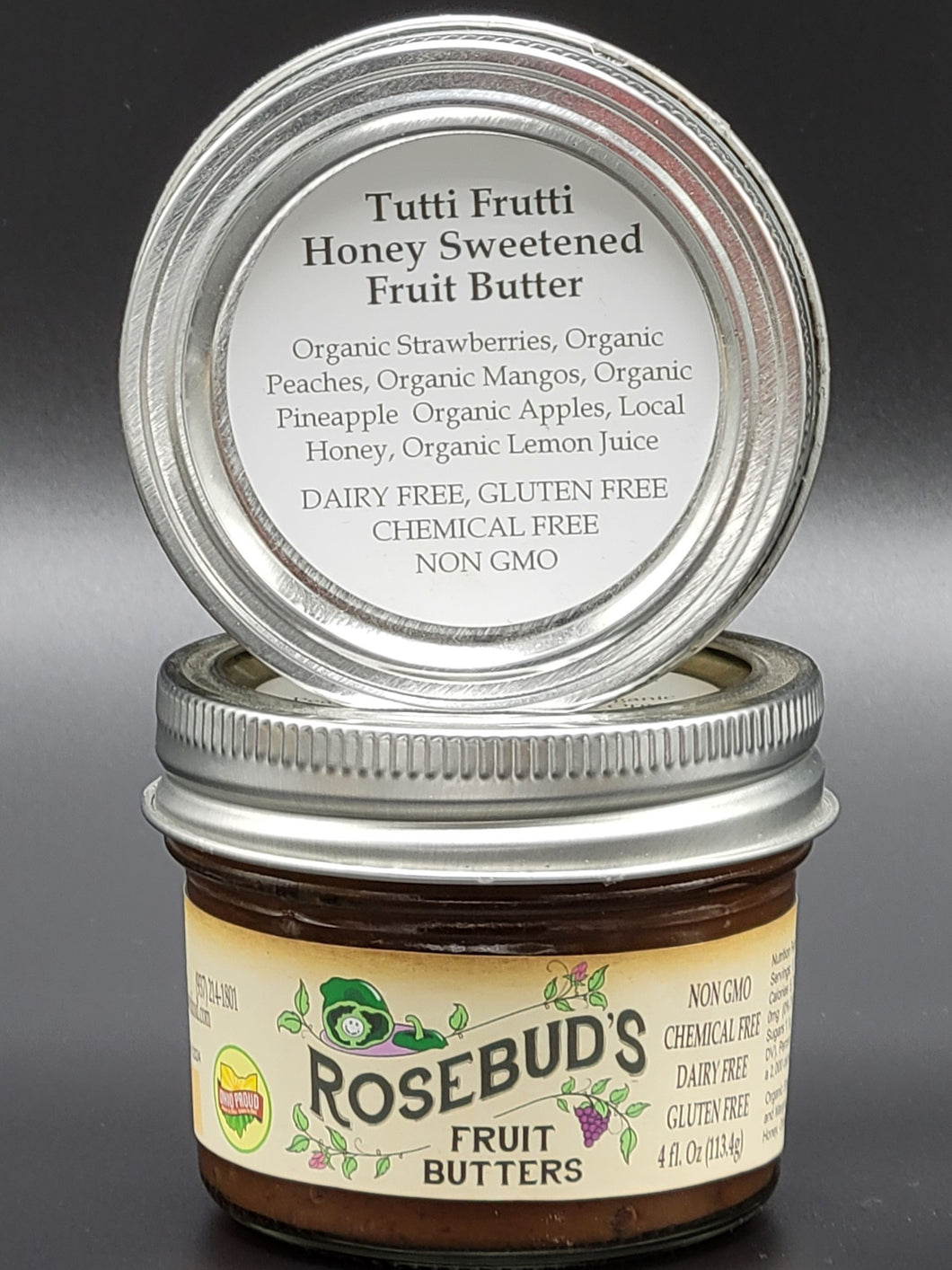 Tutti Frutti Honey Sweetened Fruit Butter